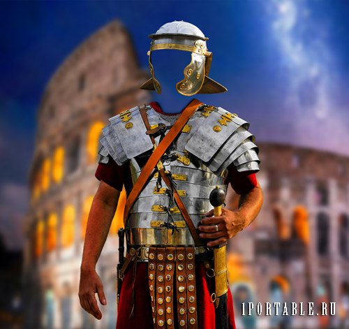 Шаблон для photoshop - Воин древнего Рима