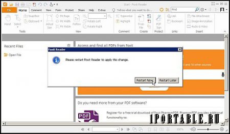 Foxit Reader 9.1.0.5096 Portable by PortableApps - просмотр электронных документов в стандарте PDF